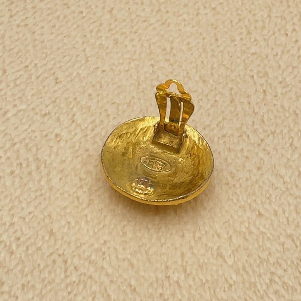 Authentic Chanel Coco Marks 96A GP earrings 22.72g W/Box - Picture 7 of 12